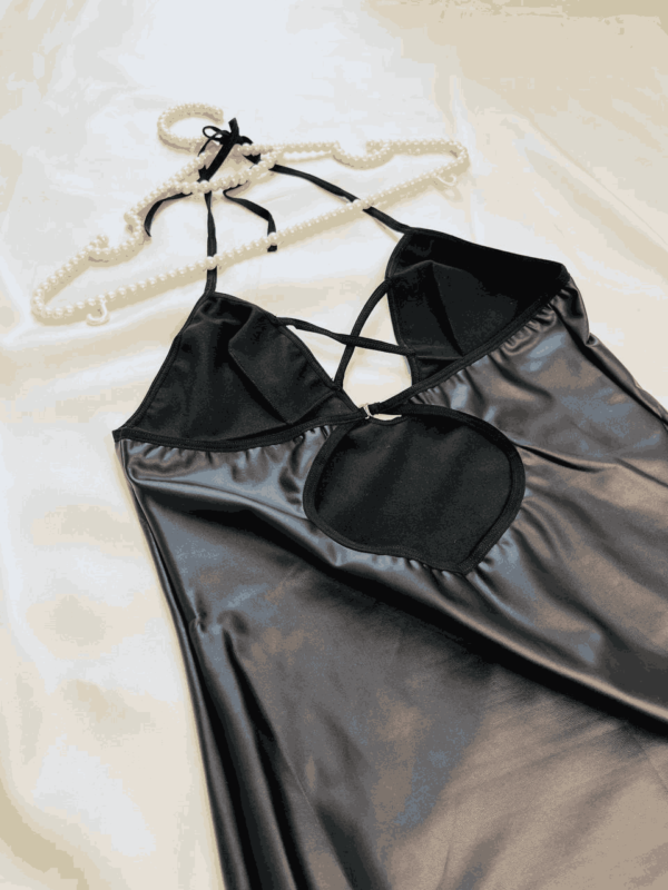 پیراهن کوناه چرمی جذاب