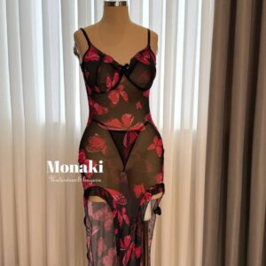 لباس خواب فنردار ماکسی پروانه ای