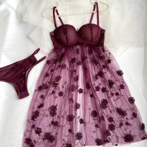 لباس خواب گلدوزی
