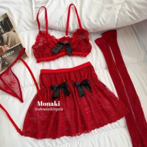 ست ۴ تیکه تور مژه