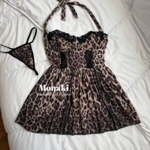 لباس خواب فنردار پلنگی